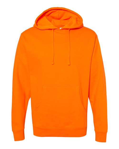 Independent Trading SS4500 Midweight Hooded Sweatshirt in Safety Orange