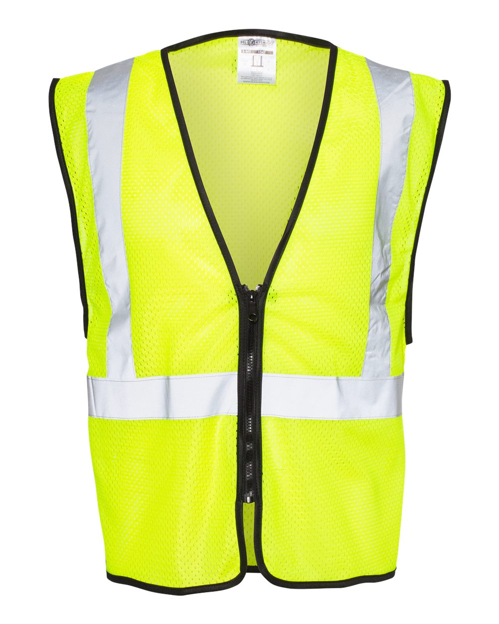 ML Kishigo 1547 Zippered Mesh Economy Class 2 Vest - Lime