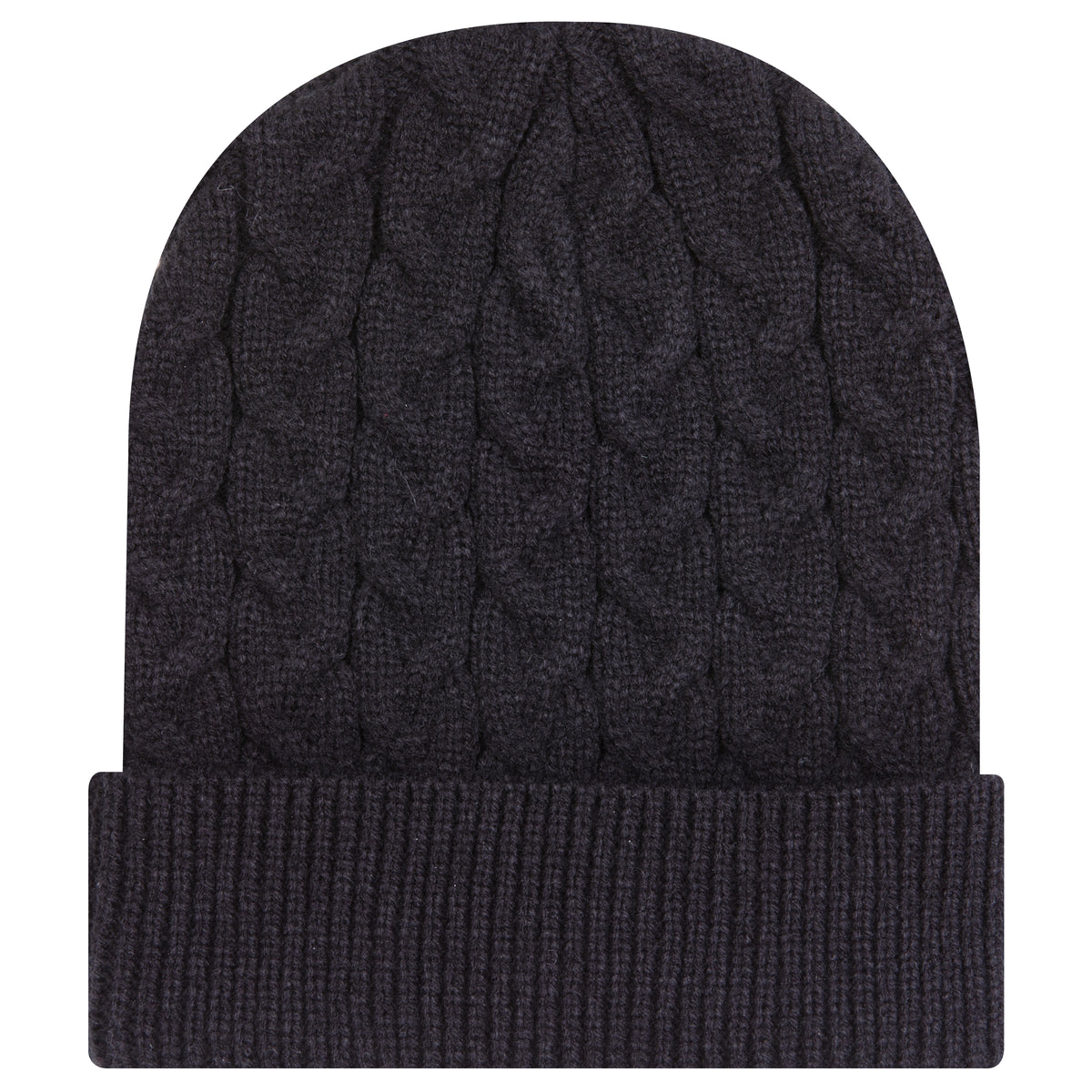 OTTO 82-1 12" Cable Knit Beanie w/ Rib Knit Cuff