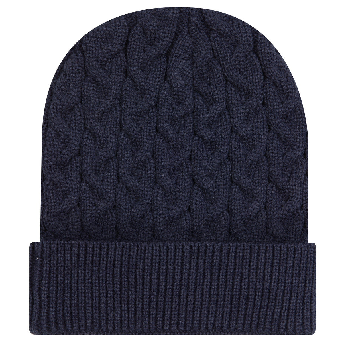 OTTO 82-1 12" Cable Knit Beanie w/ Rib Knit Cuff