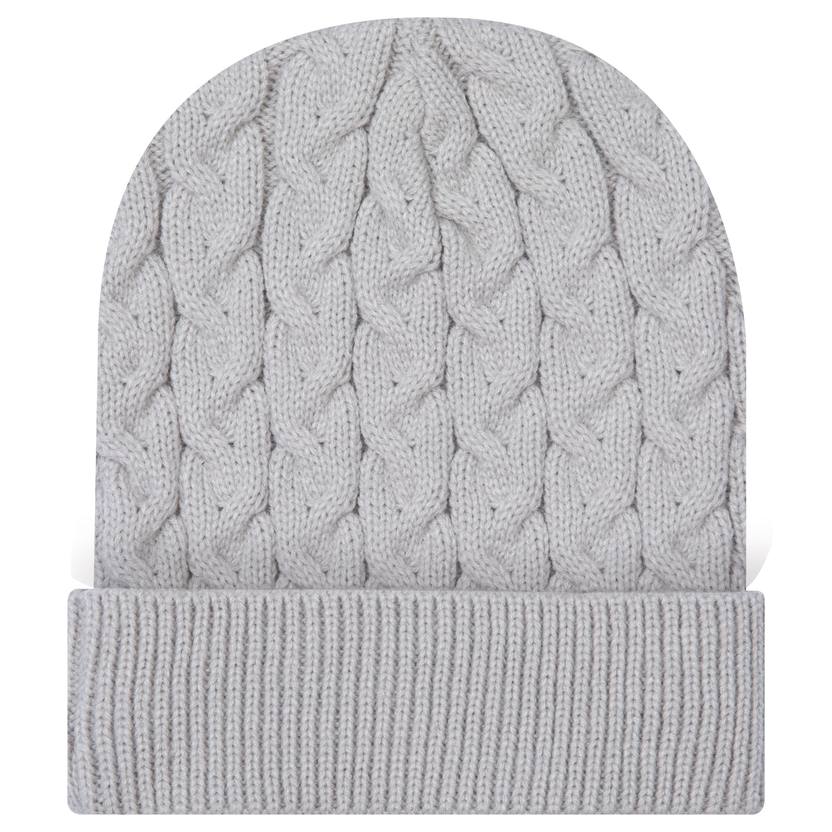 OTTO 82-1 12" Cable Knit Beanie w/ Rib Knit Cuff