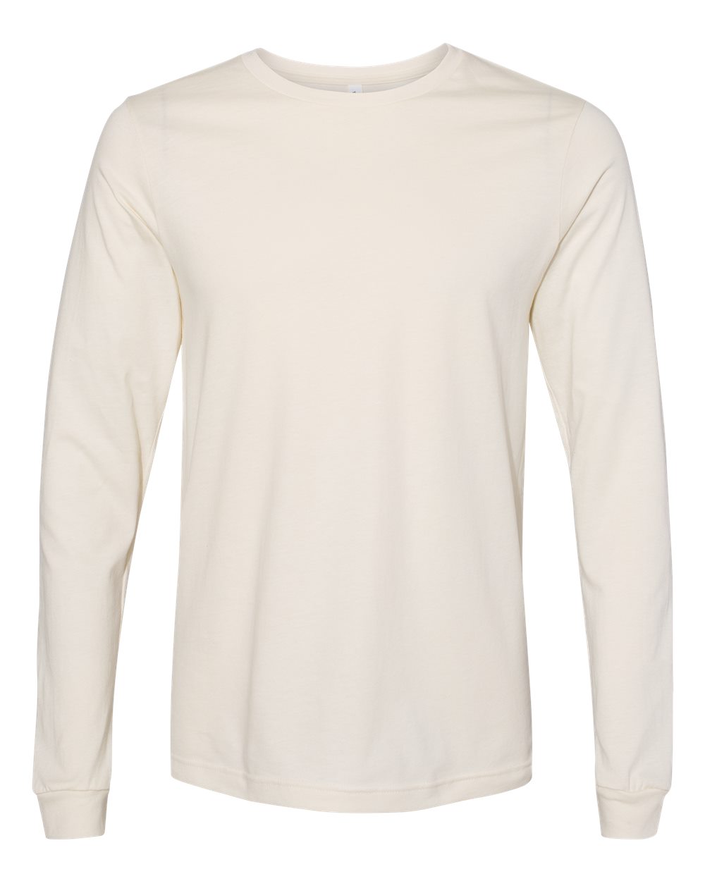 BELLA+CANVAS 3501 Jersey Long Sleeve T-Shirt in Natural