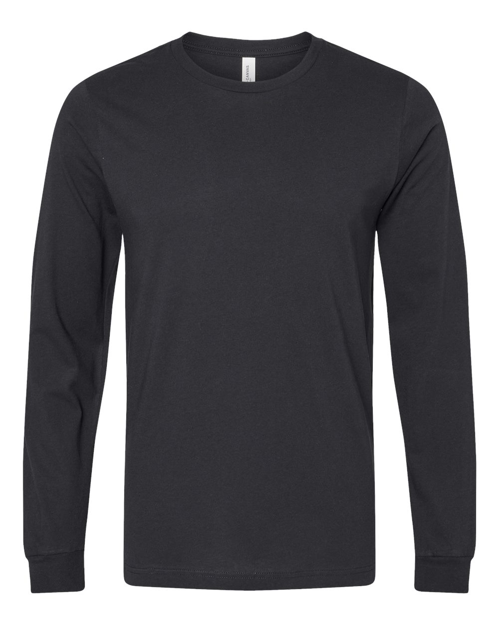 BELLA+CANVAS 3501 Jersey Long Sleeve T-Shirt in Vintage Black