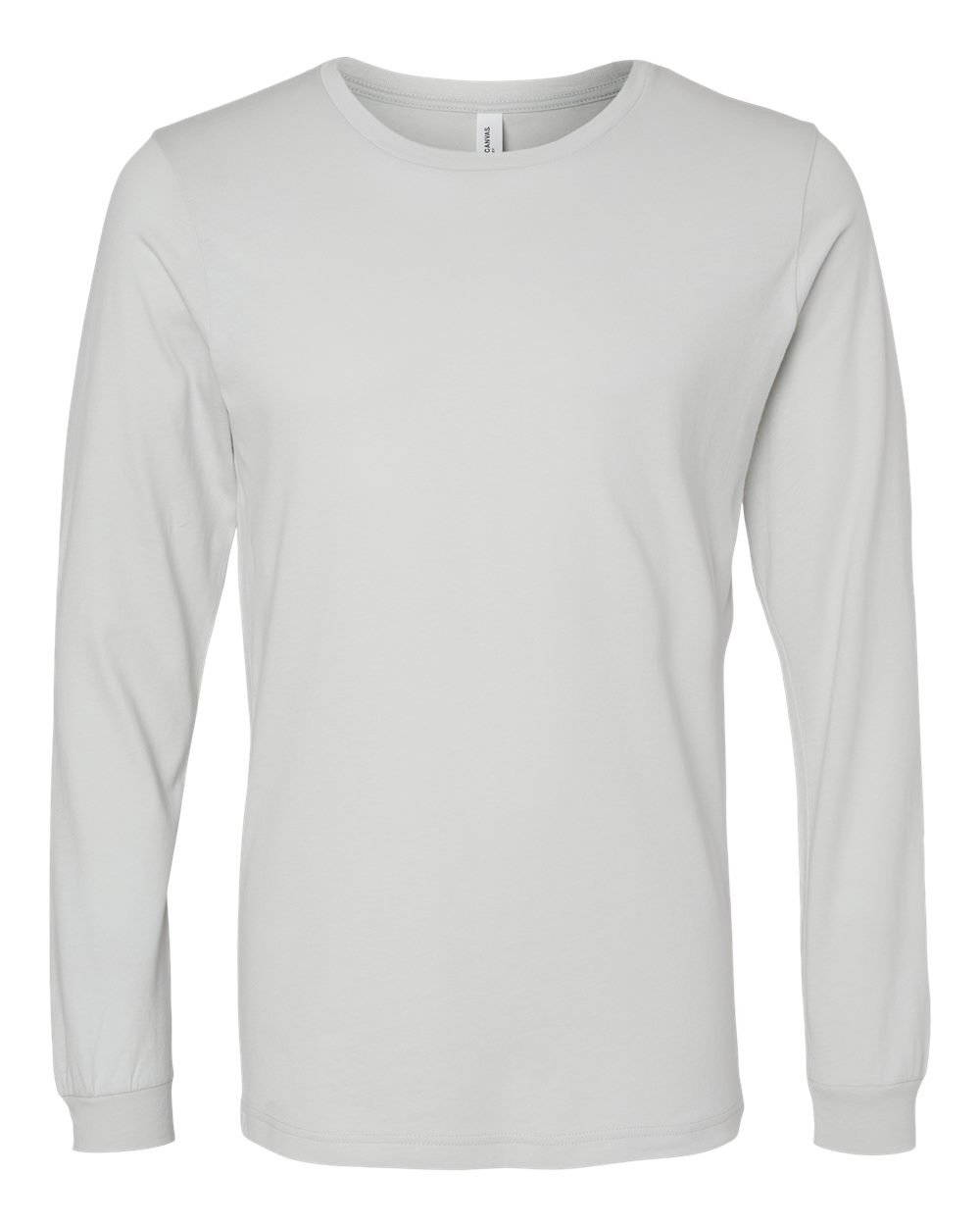 BELLA+CANVAS 3501 Jersey Long Sleeve T-Shirt in Silver