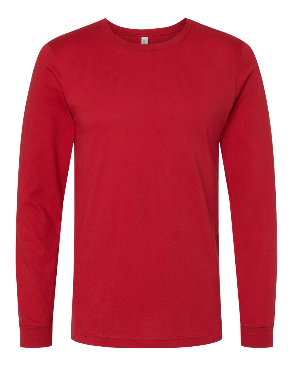 BELLA+CANVAS 3501 Jersey Long Sleeve T-Shirt in Canvas Red