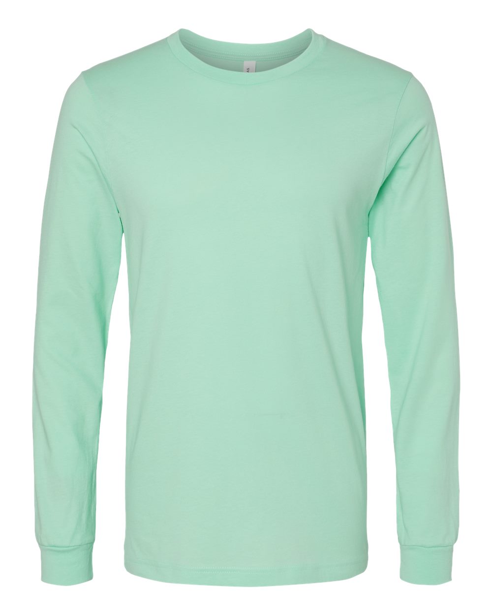 BELLA+CANVAS 3501 Jersey Long Sleeve T-Shirt in Mint