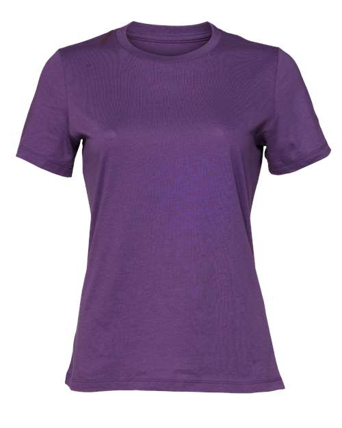 BELLA+CANVAS 6400 Women's Relaxed Jersey T-Shirt in Royal Purple