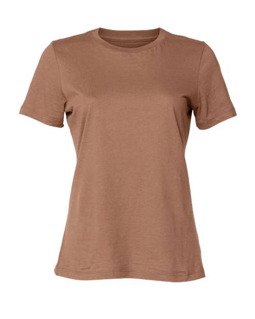 BELLA+CANVAS 6400 Women's Relaxed Jersey T-Shirt in Chestnut