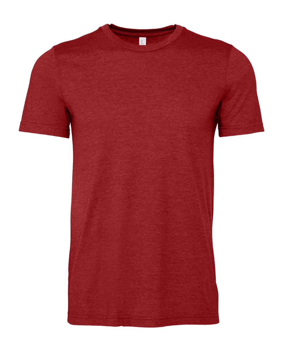 BELLA+CANVAS 3001CVC Heather T-Shirt in Heather Canvas Red