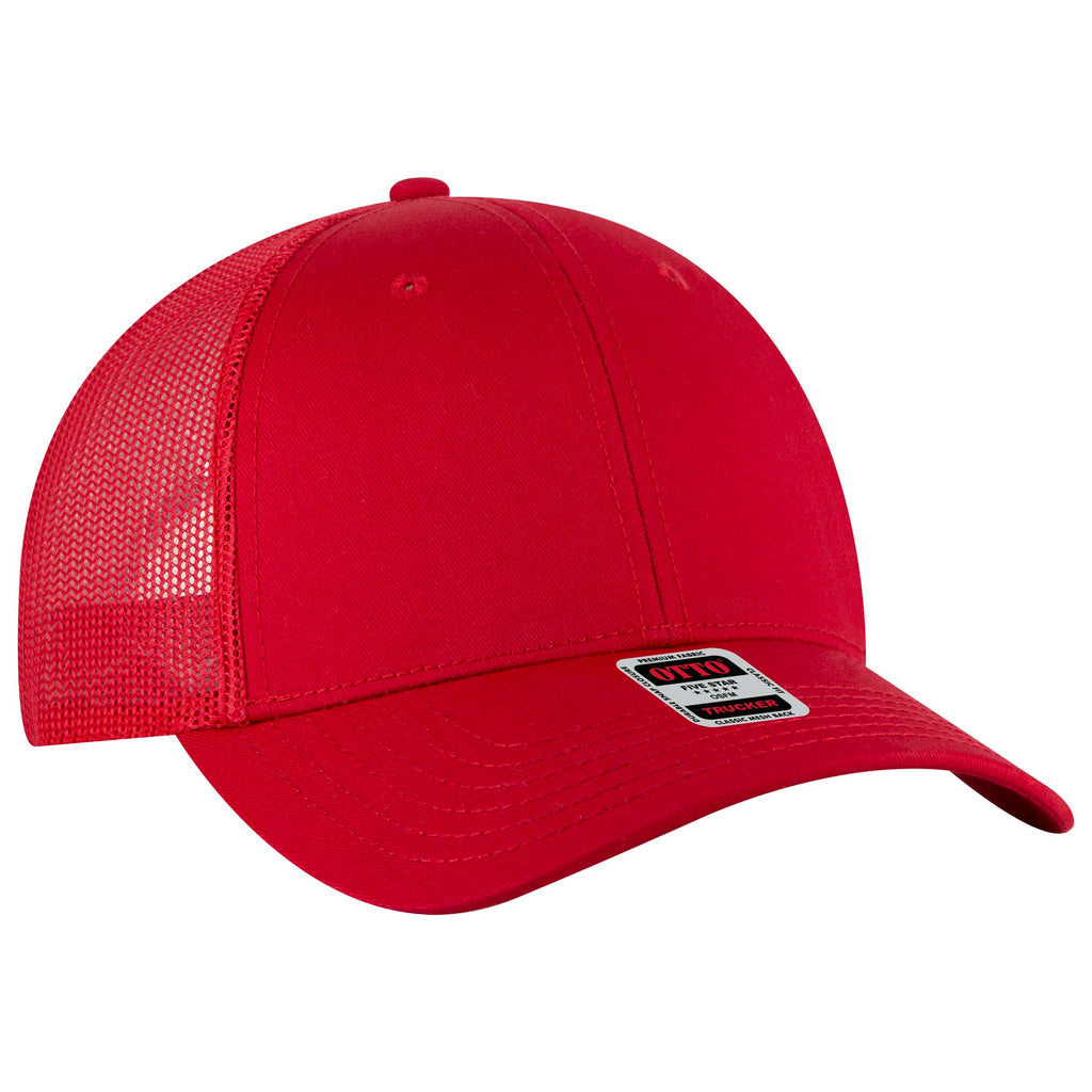 OTTO 83-1239 6 Panel Low Profile Mesh Back Trucker Hat