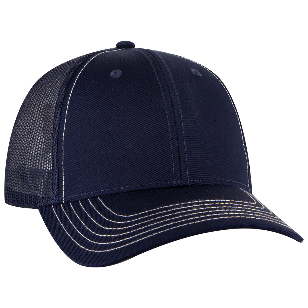 OTTO 83-1239 6 Panel Low Profile Mesh Back Trucker Hat