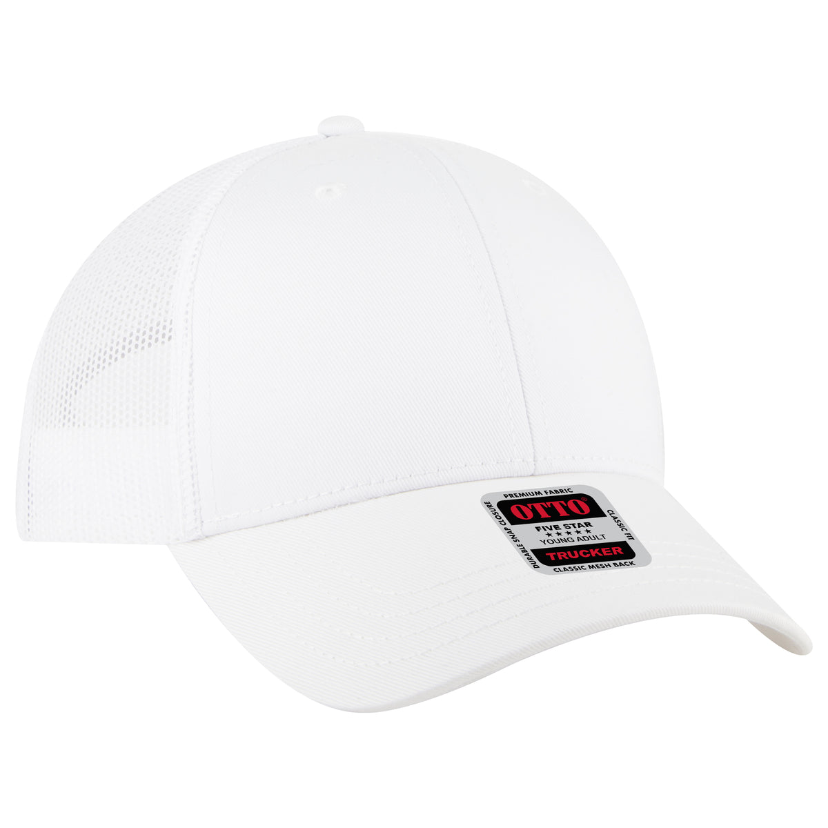 OTTO 83-1239 6 Panel Low Profile Mesh Back Trucker Hat