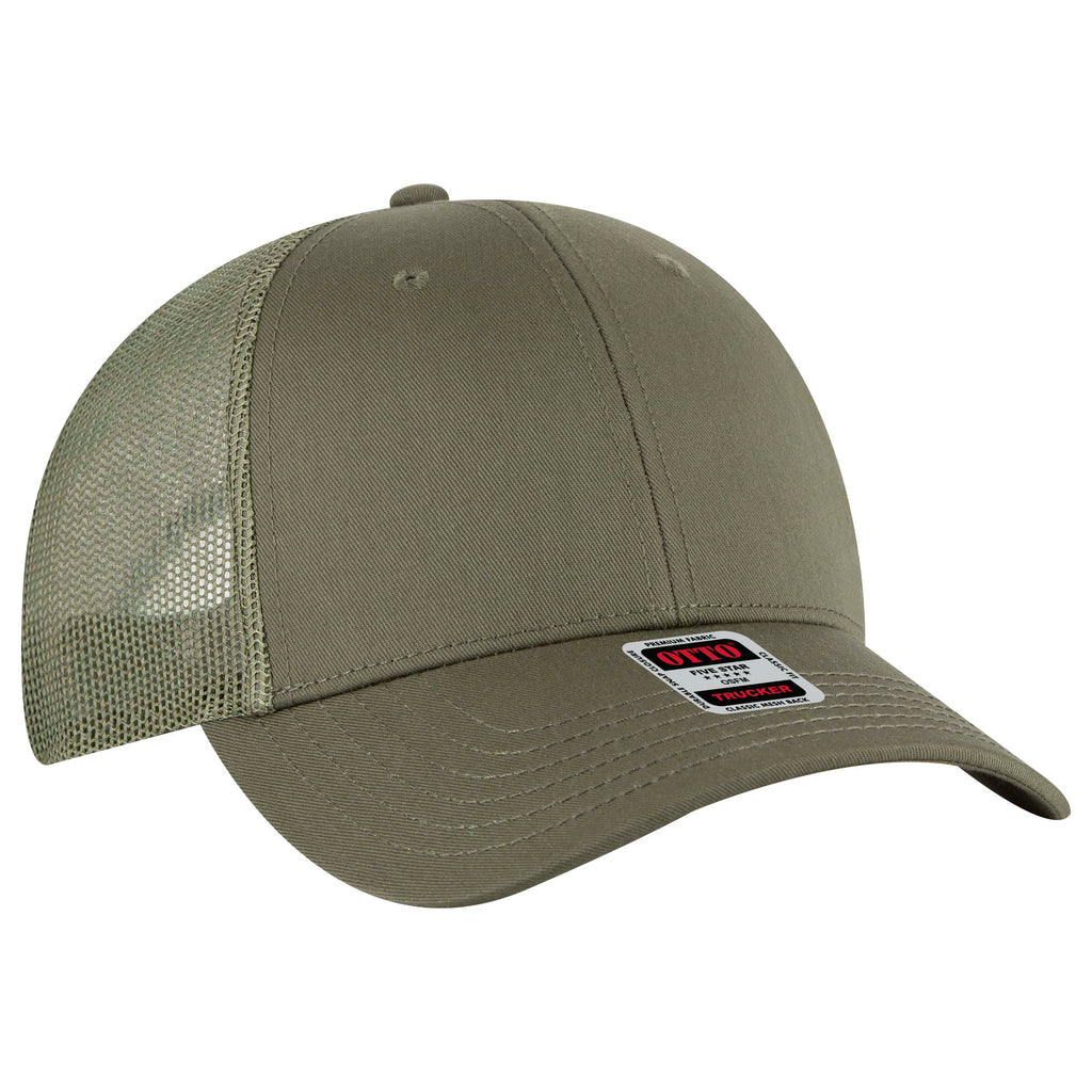 OTTO 83-1239 6 Panel Low Profile Mesh Back Trucker Hat