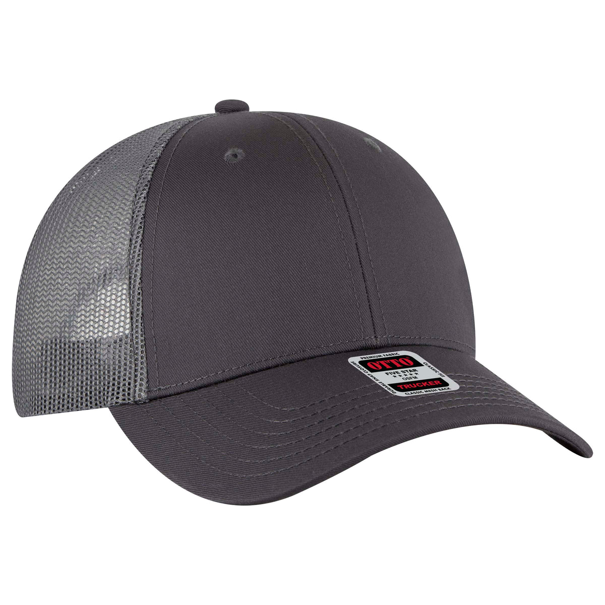 OTTO 83-1239 6 Panel Low Profile Mesh Back Trucker Hat