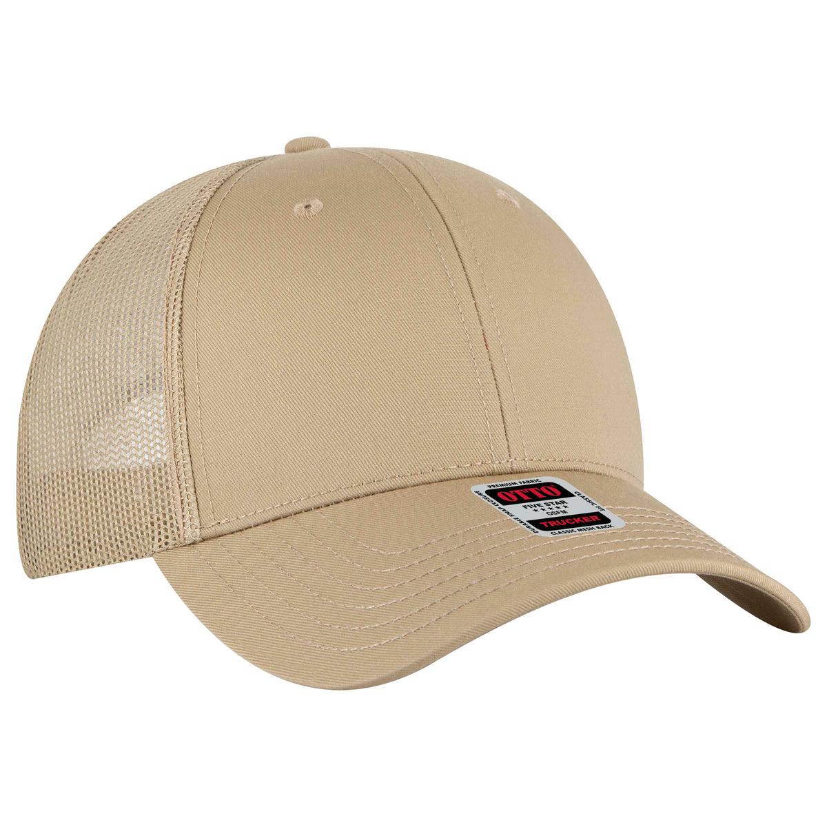 OTTO 83-1239 6 Panel Low Profile Mesh Back Trucker Hat