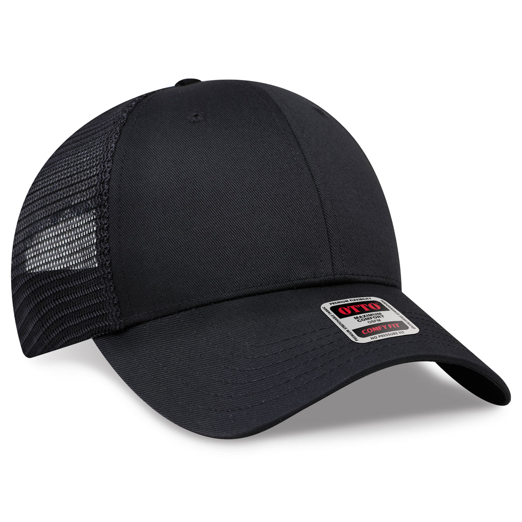 OTTO 83-1240 COMFY FIT 6 Panel Low Profile Mesh Back Trucker Hat