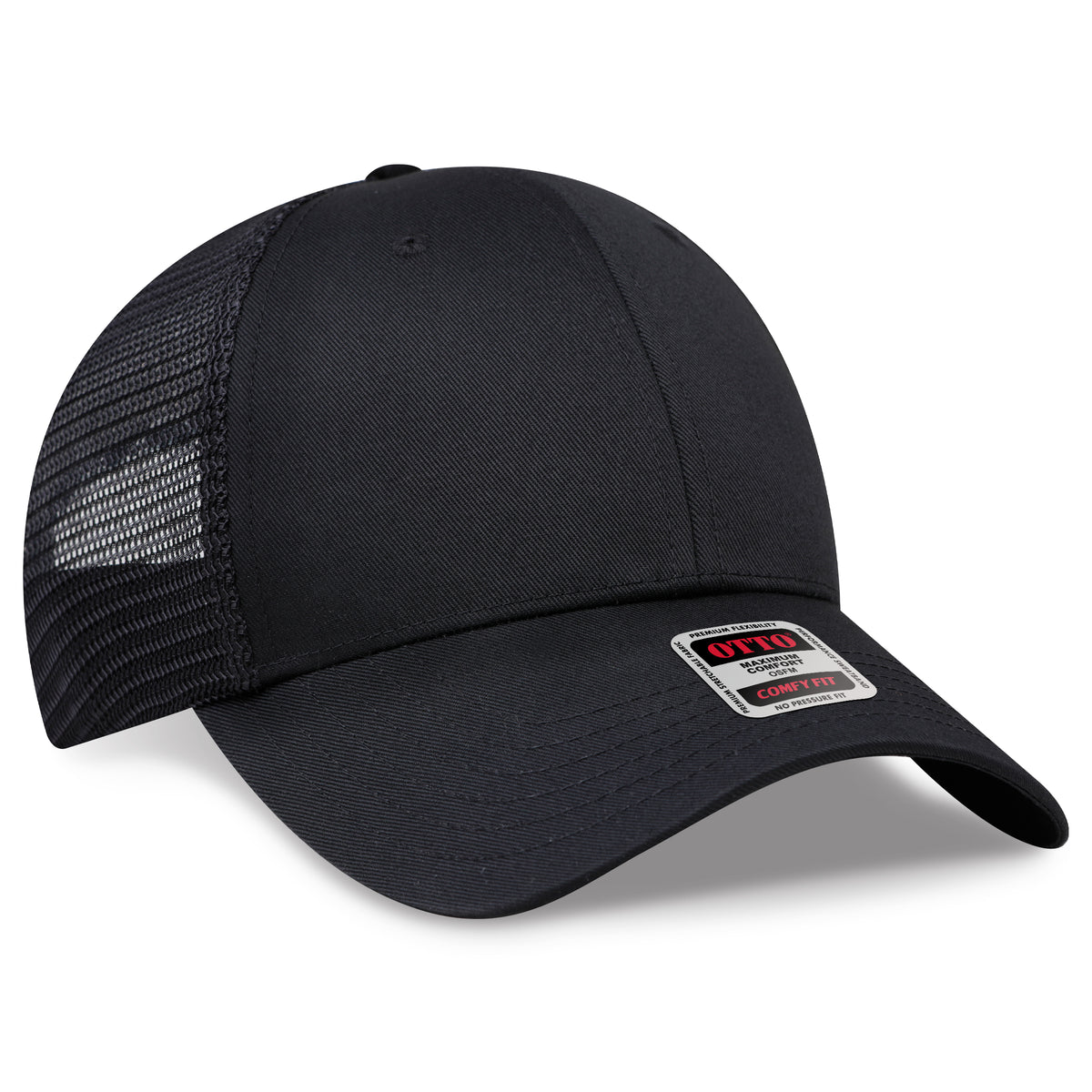 OTTO 83-1240 COMFY FIT 6 Panel Low Profile Mesh Back Trucker Hat
