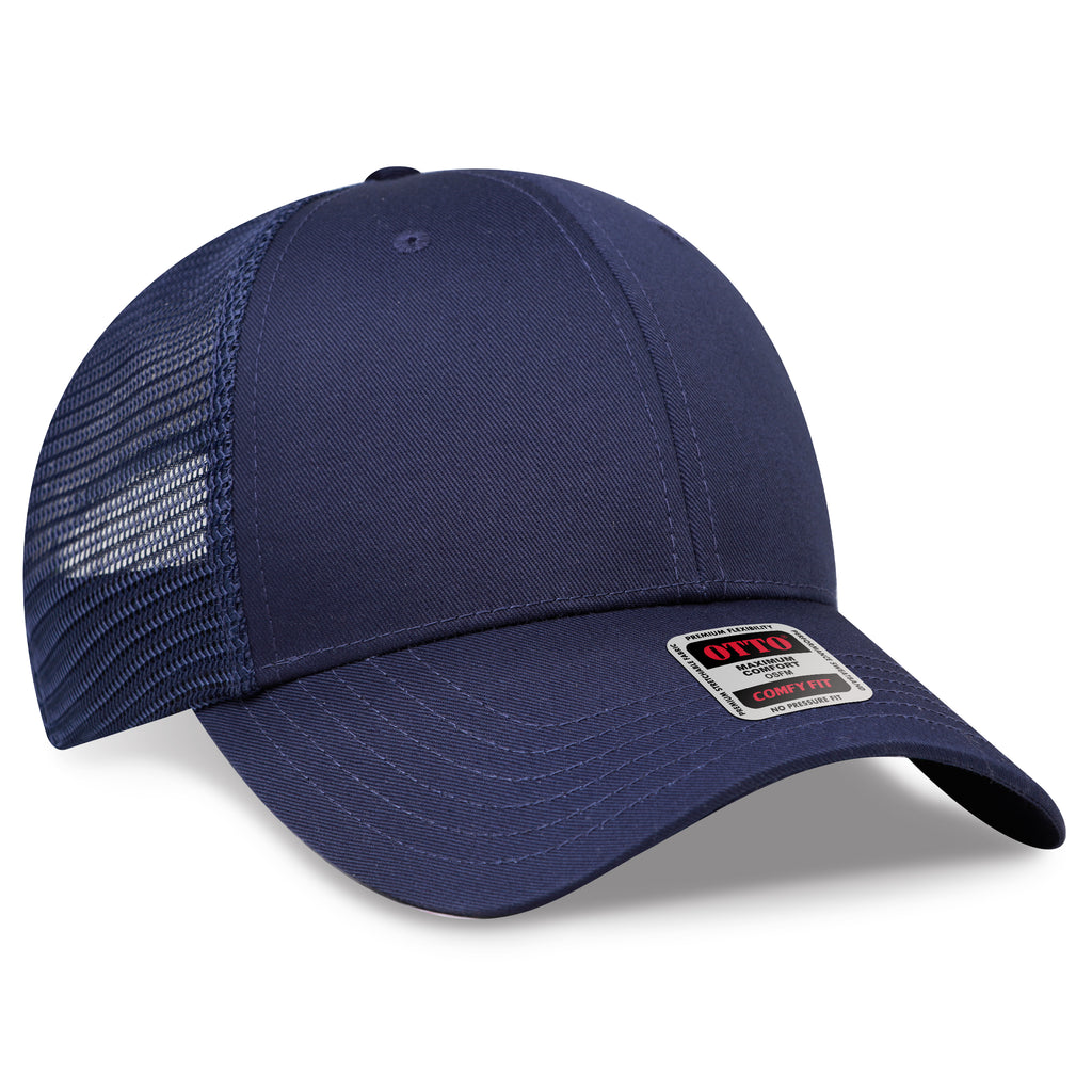 OTTO 83-1240 COMFY FIT 6 Panel Low Profile Mesh Back Trucker Hat