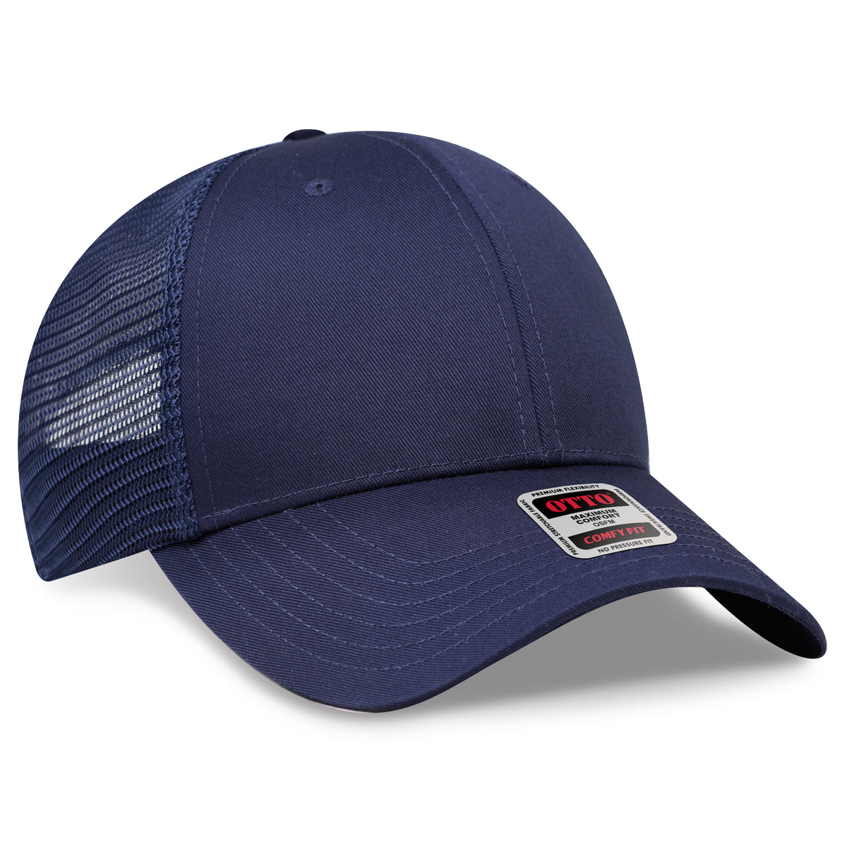 OTTO 83-1240 COMFY FIT 6 Panel Low Profile Mesh Back Trucker Hat