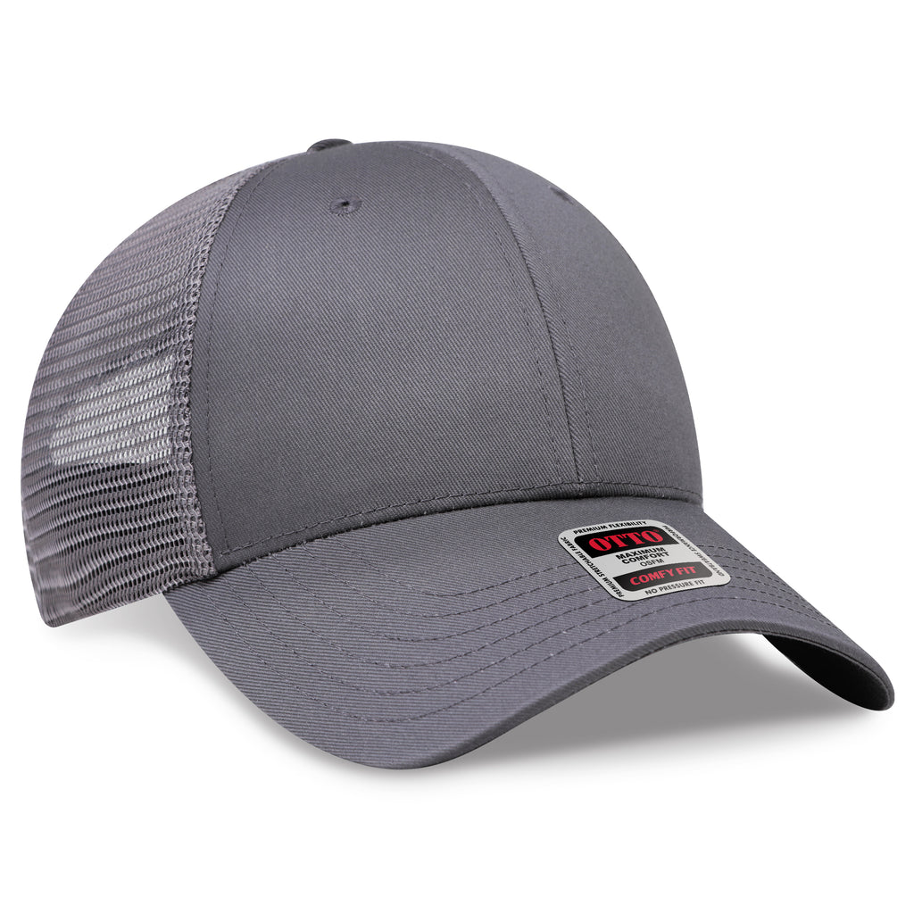 OTTO 83-1240 COMFY FIT 6 Panel Low Profile Mesh Back Trucker Hat