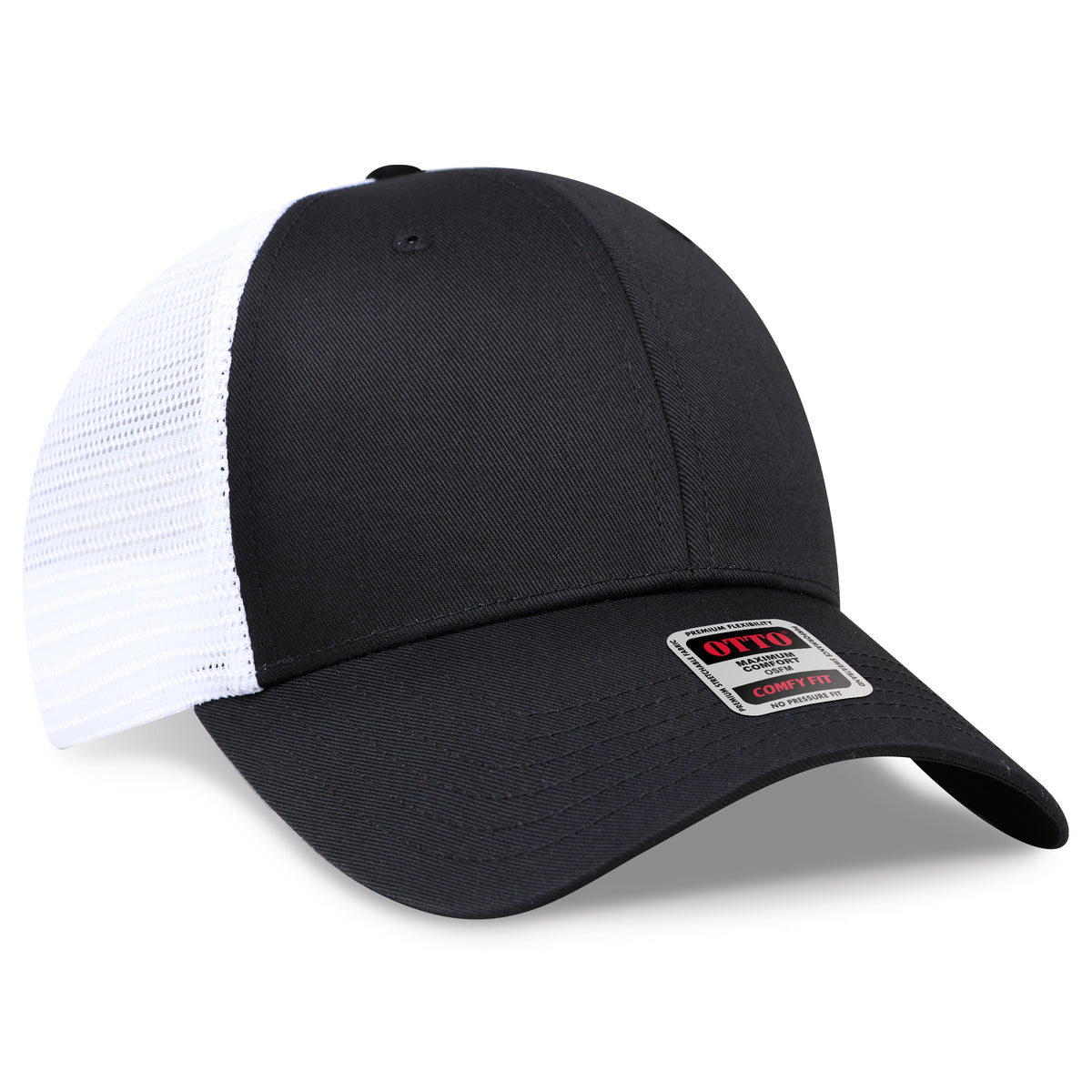 OTTO 83-1240 COMFY FIT 6 Panel Low Profile Mesh Back Trucker Hat