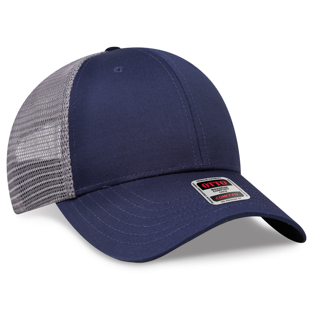 OTTO 83-1240 COMFY FIT 6 Panel Low Profile Mesh Back Trucker Hat