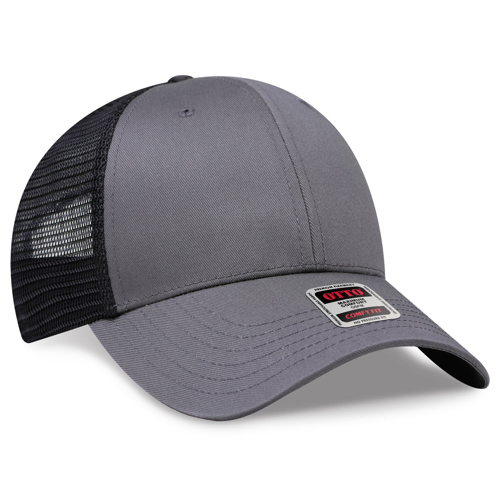 OTTO 83-1240 COMFY FIT 6 Panel Low Profile Mesh Back Trucker Hat
