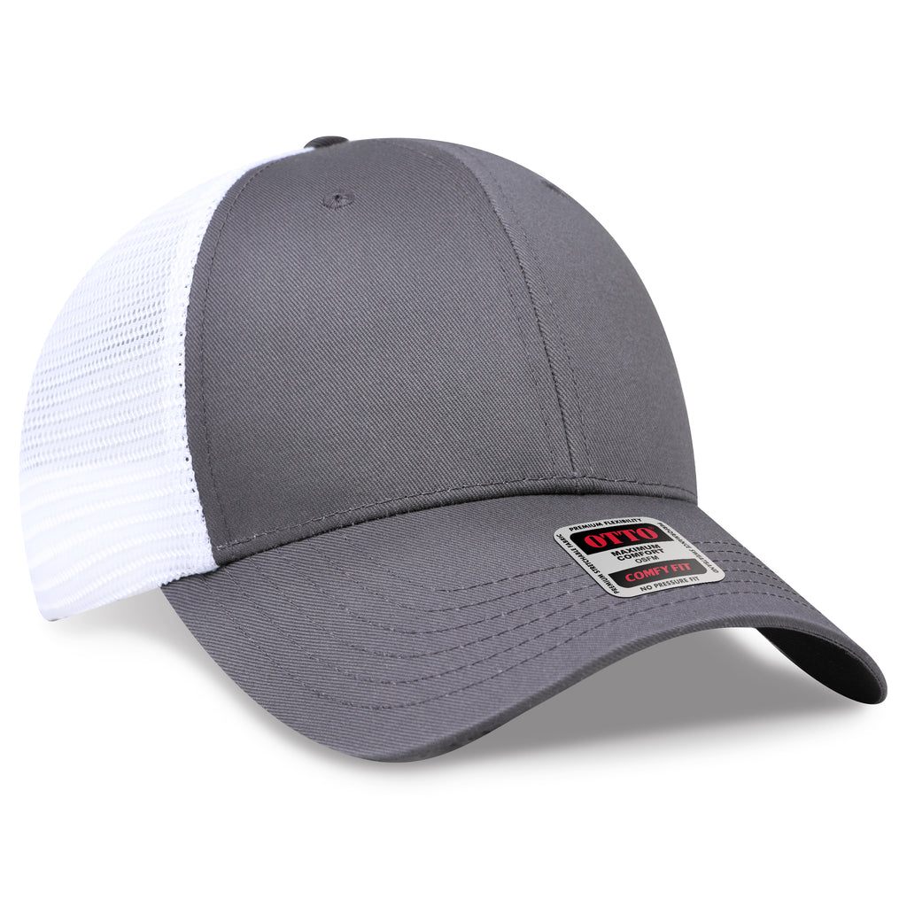 OTTO 83-1240 COMFY FIT 6 Panel Low Profile Mesh Back Trucker Hat