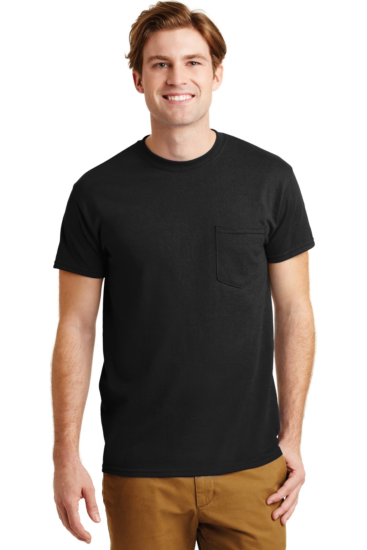 Gildan  - DryBlend  50 Cotton/50 Poly Pocket T-Shirt. 8300
