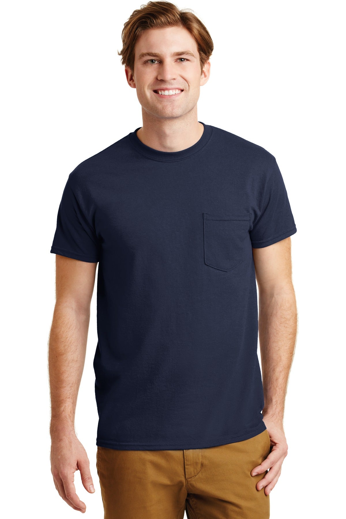 Gildan  - DryBlend  50 Cotton/50 Poly Pocket T-Shirt. 8300