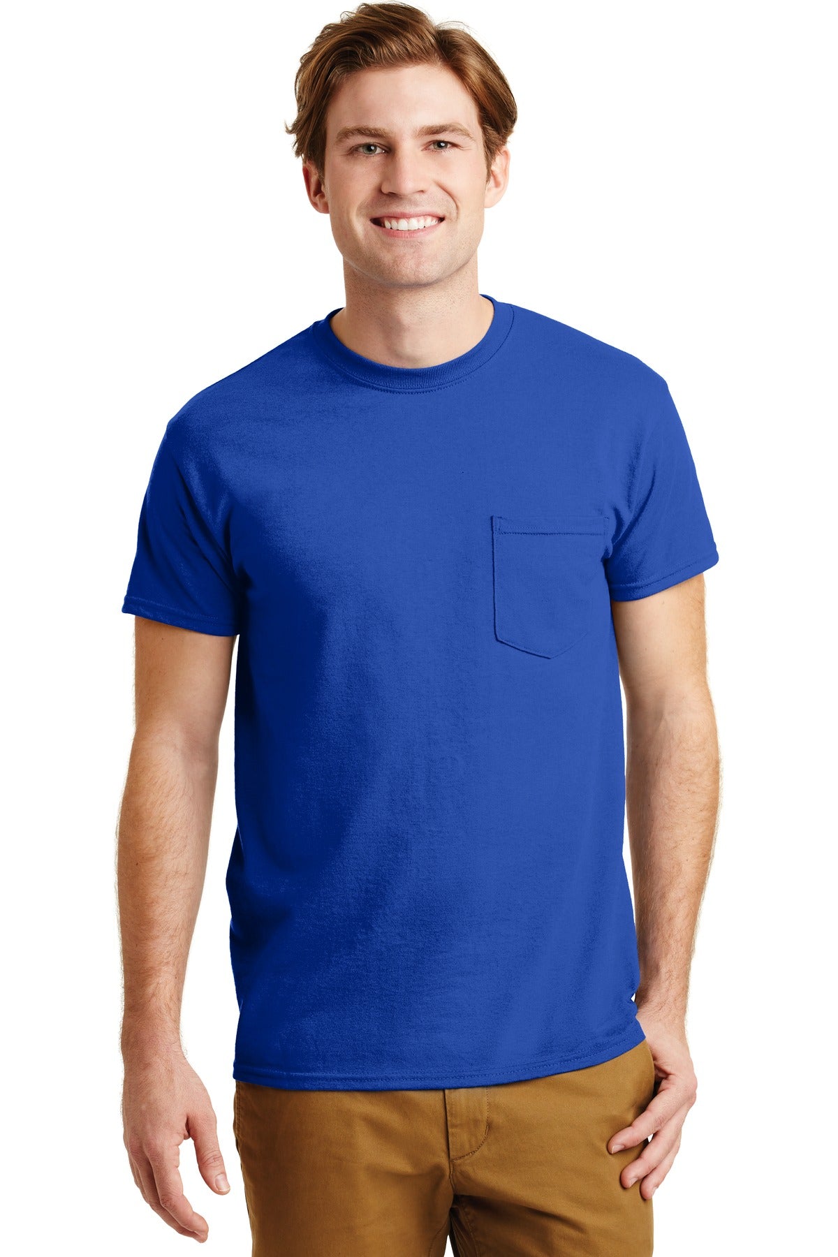 Gildan  - DryBlend  50 Cotton/50 Poly Pocket T-Shirt. 8300
