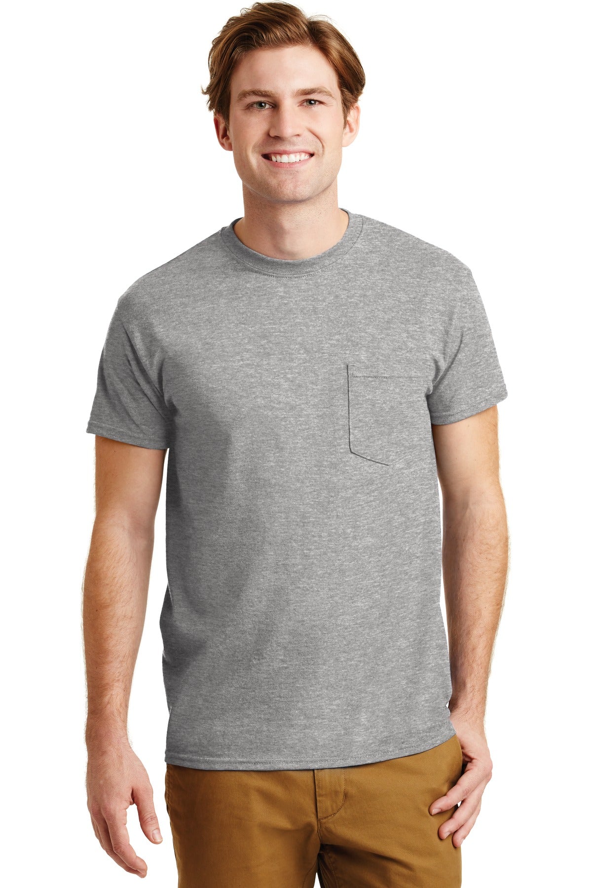 Gildan  - DryBlend  50 Cotton/50 Poly Pocket T-Shirt. 8300