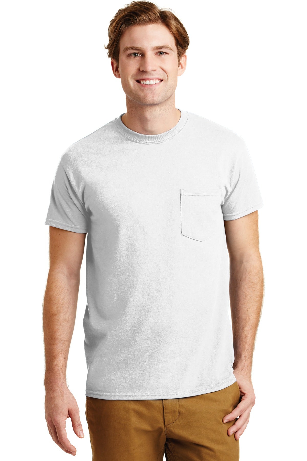 Gildan  - DryBlend  50 Cotton/50 Poly Pocket T-Shirt. 8300