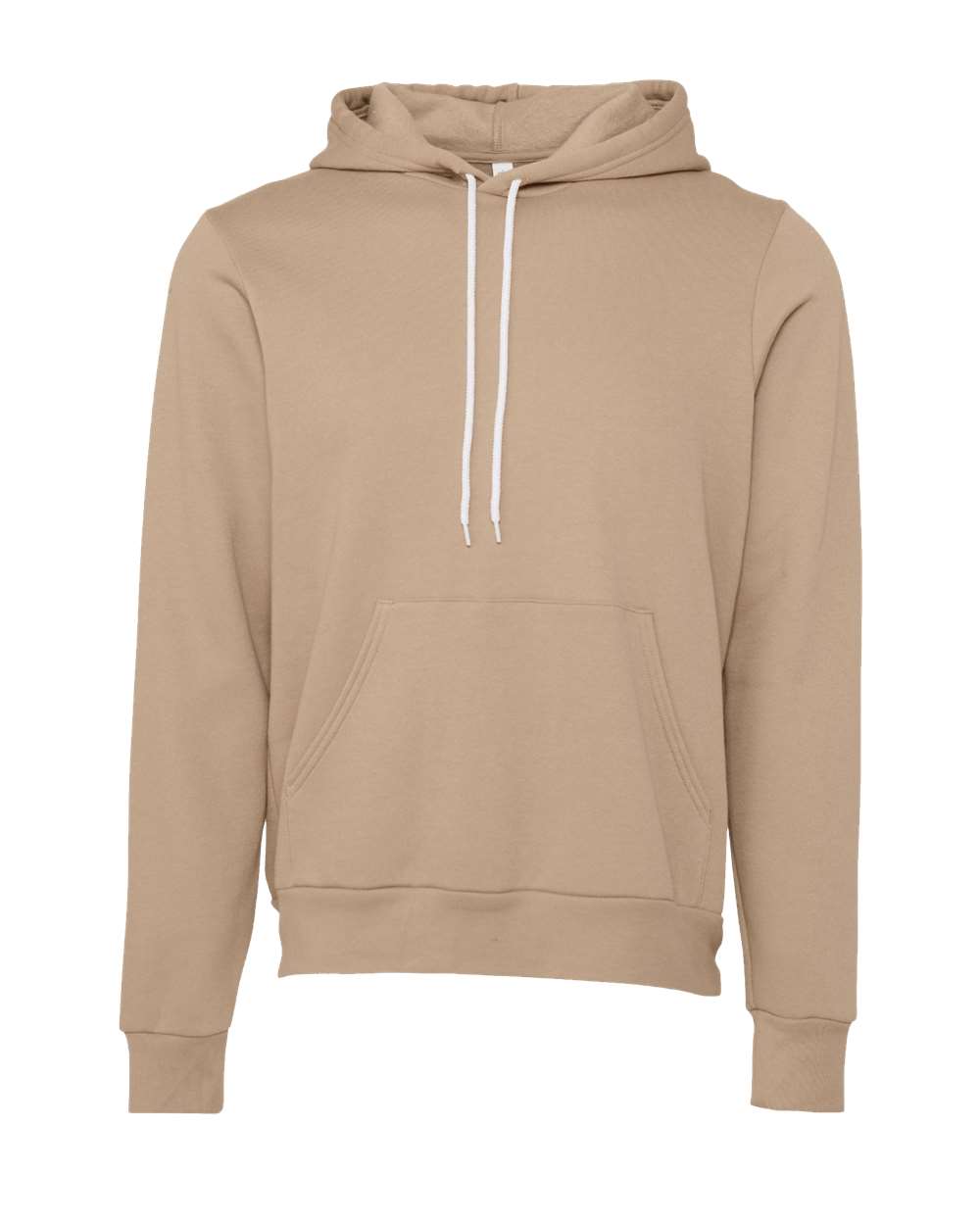 BELLA+CANVAS Sponge Fleece Pullover Hoodie 3719 in Tan