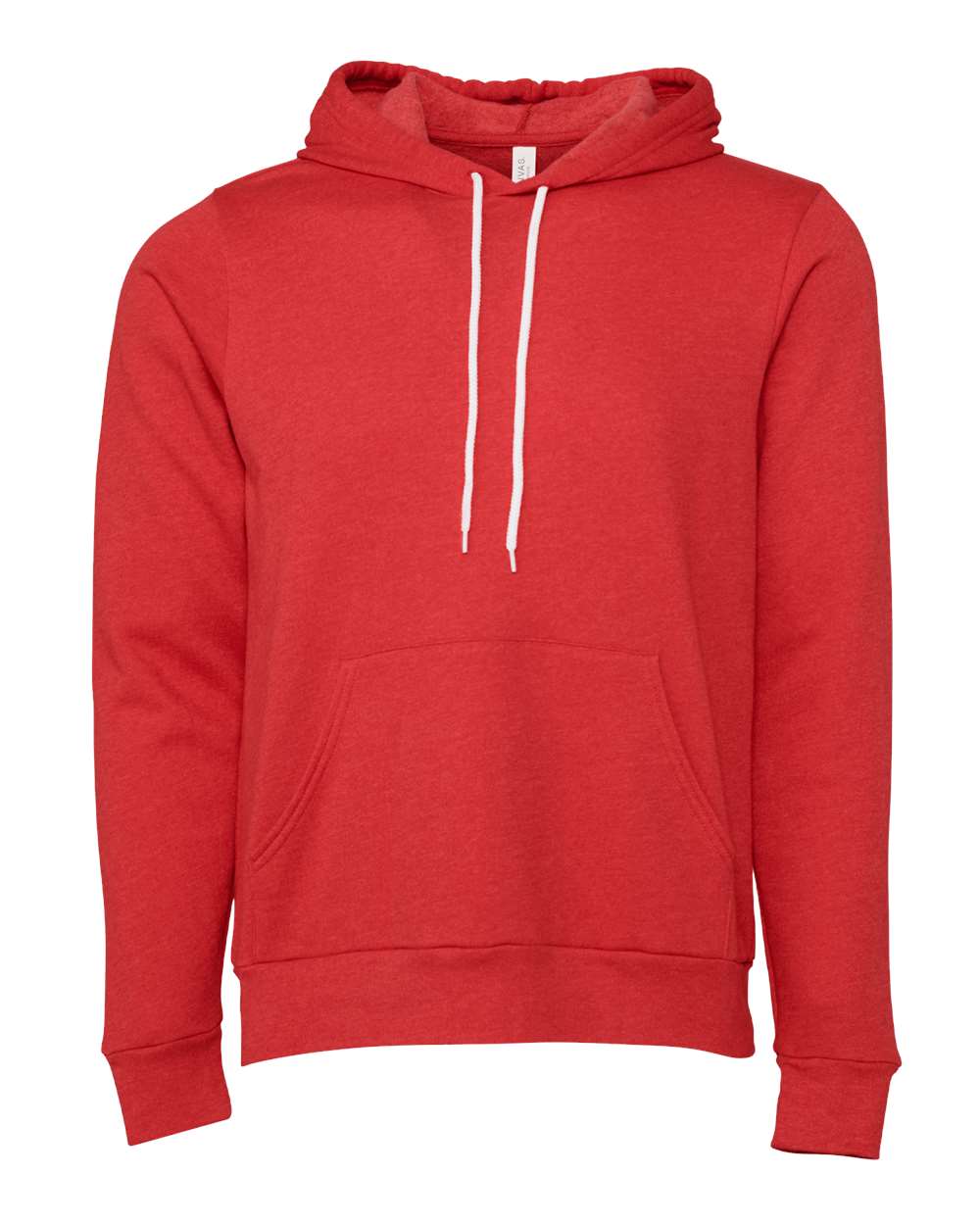 BELLA+CANVAS Sponge Fleece Pullover Hoodie 3719 in Heather Red