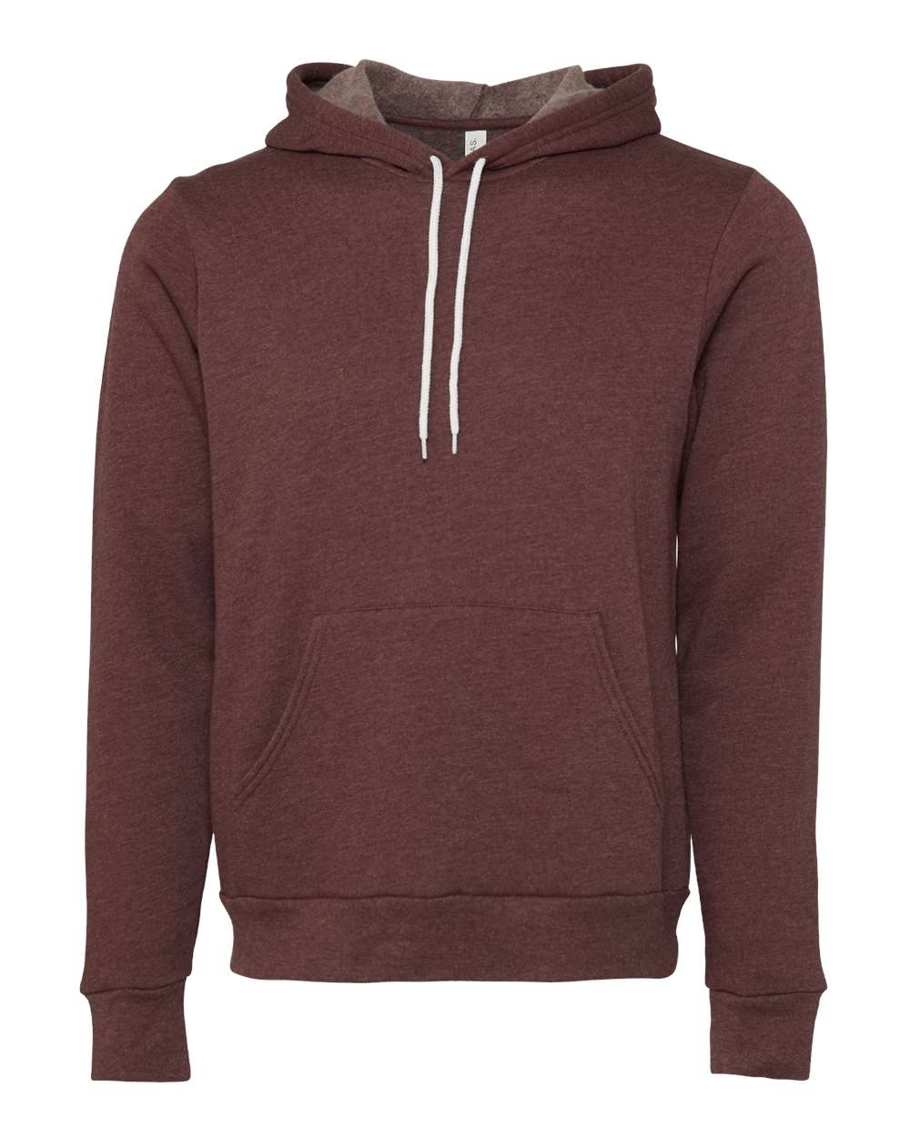 BELLA+CANVAS Sponge Fleece Pullover Hoodie 3719 in Heather Maroon