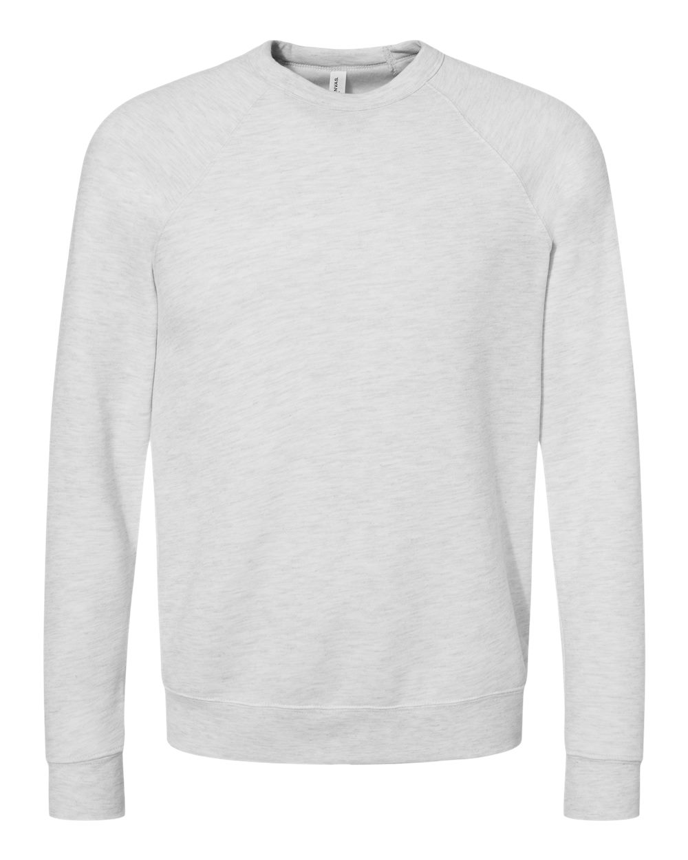BELLA+CANVAS Sponge Fleece Raglan Crewneck 3901 in Ash