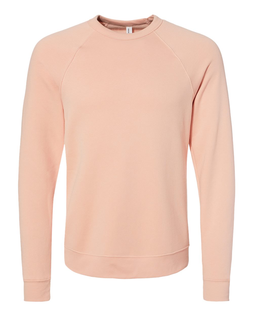 BELLA+CANVAS Sponge Fleece Raglan Crewneck 3901 in Peach