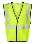 ML Kishigo 1571 Hook-and-Loop Mesh Safety Vest - Lime