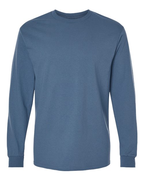 Gildan 5400 Heavy Cotton Long Sleeve T-Shirt in Indigo Blue