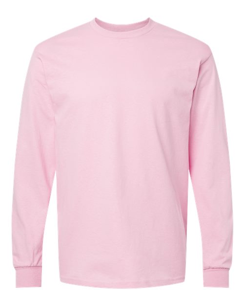Gildan 5400 Heavy Cotton Long Sleeve T-Shirt in Light Pink