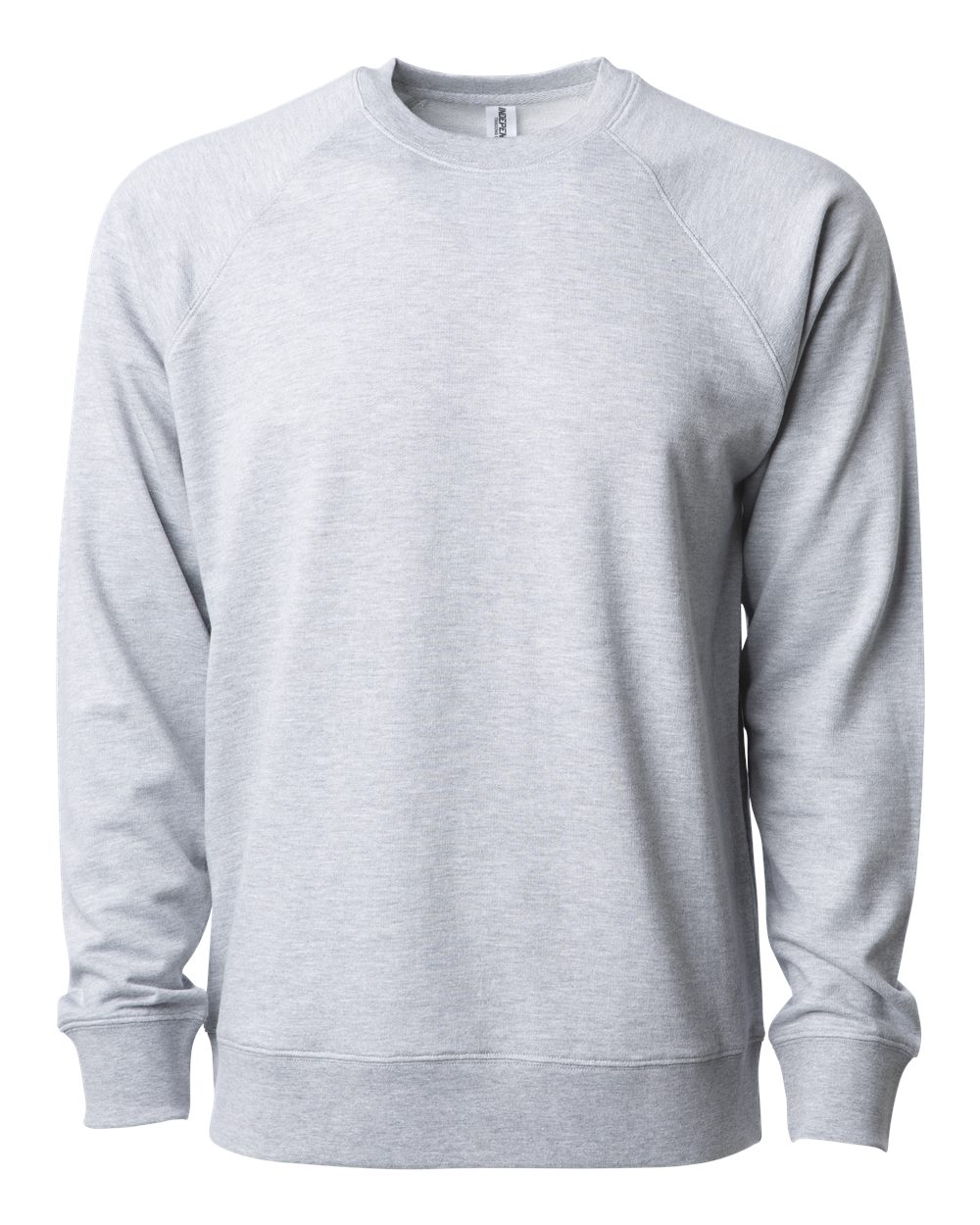 Independent Trading Co. Icon Lightweight Loopback Terry Crewneck SS1000C in Athletic Heather