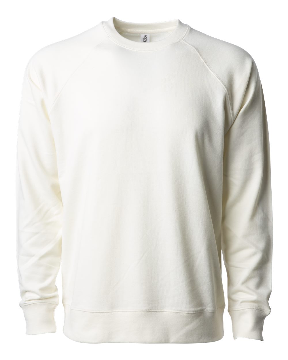 Independent Trading Co. Icon Lightweight Loopback Terry Crewneck SS1000C in Bone