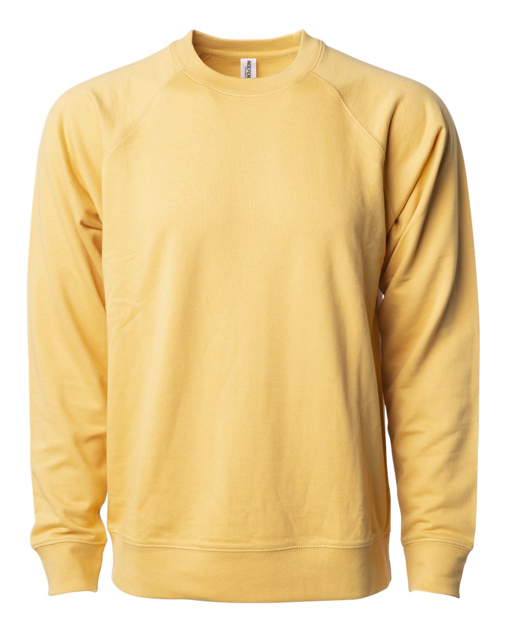 Independent Trading Co. Icon Lightweight Loopback Terry Crewneck SS1000C in Harvest Gold