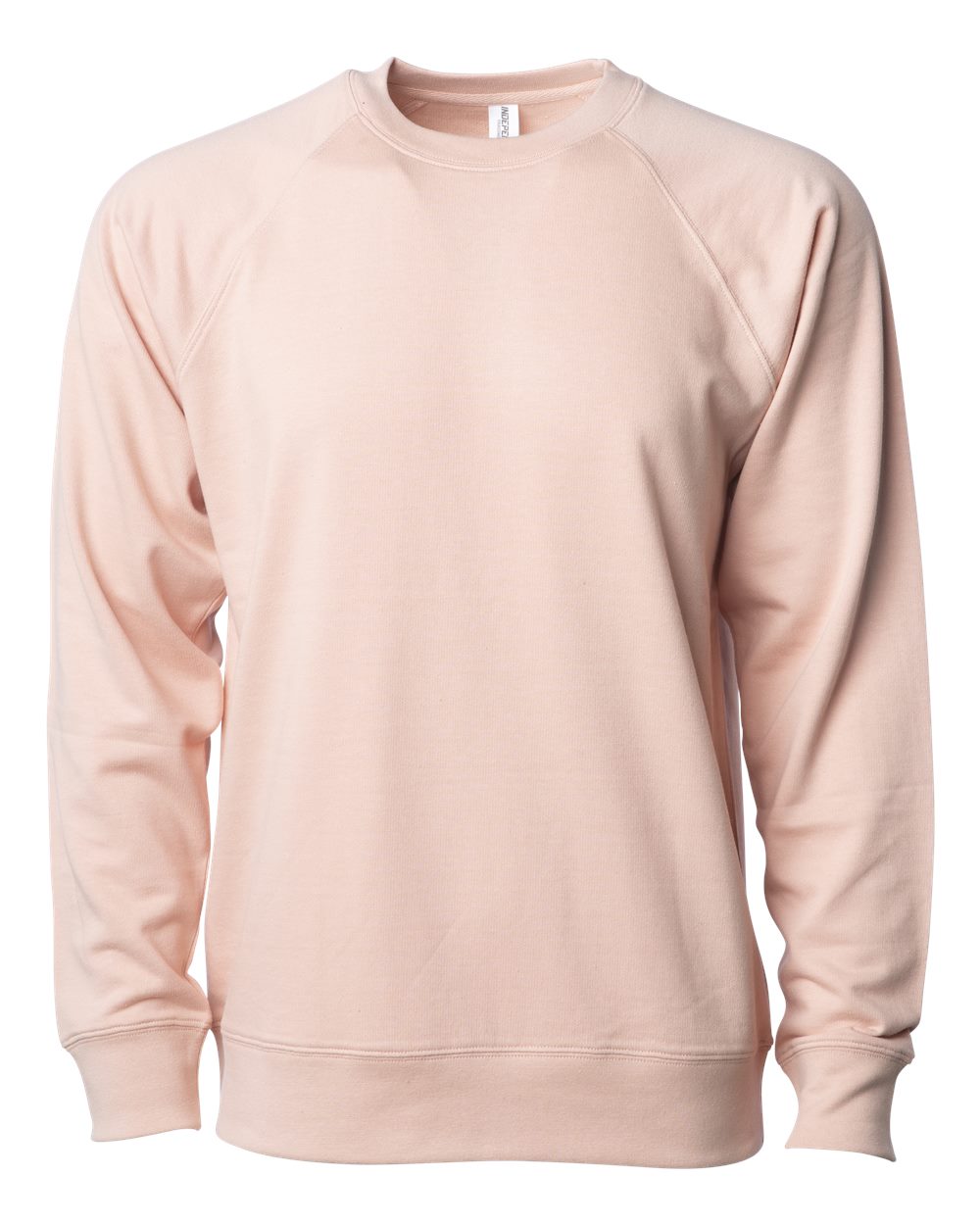 Independent Trading Co. Icon Lightweight Loopback Terry Crewneck SS1000C in Rose