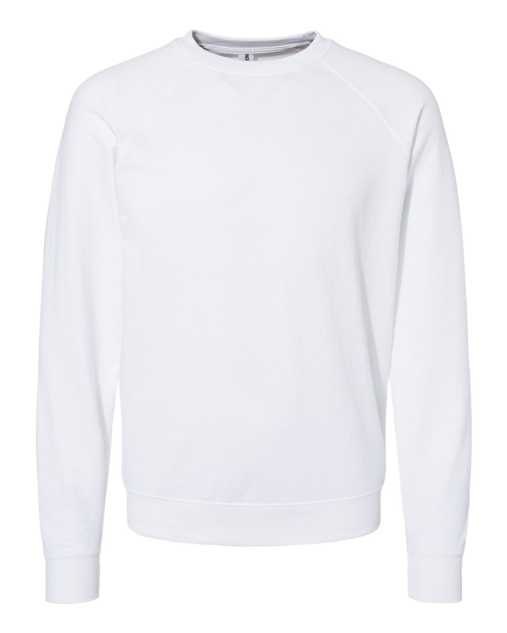 Independent Trading Co. Icon Lightweight Loopback Terry Crewneck SS1000C in White