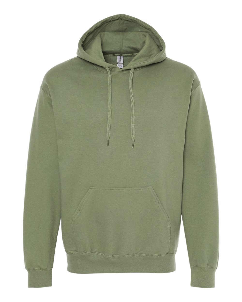 Gildan Softstyle Midweight Hooded Sweatshirt SF500 in Military Green