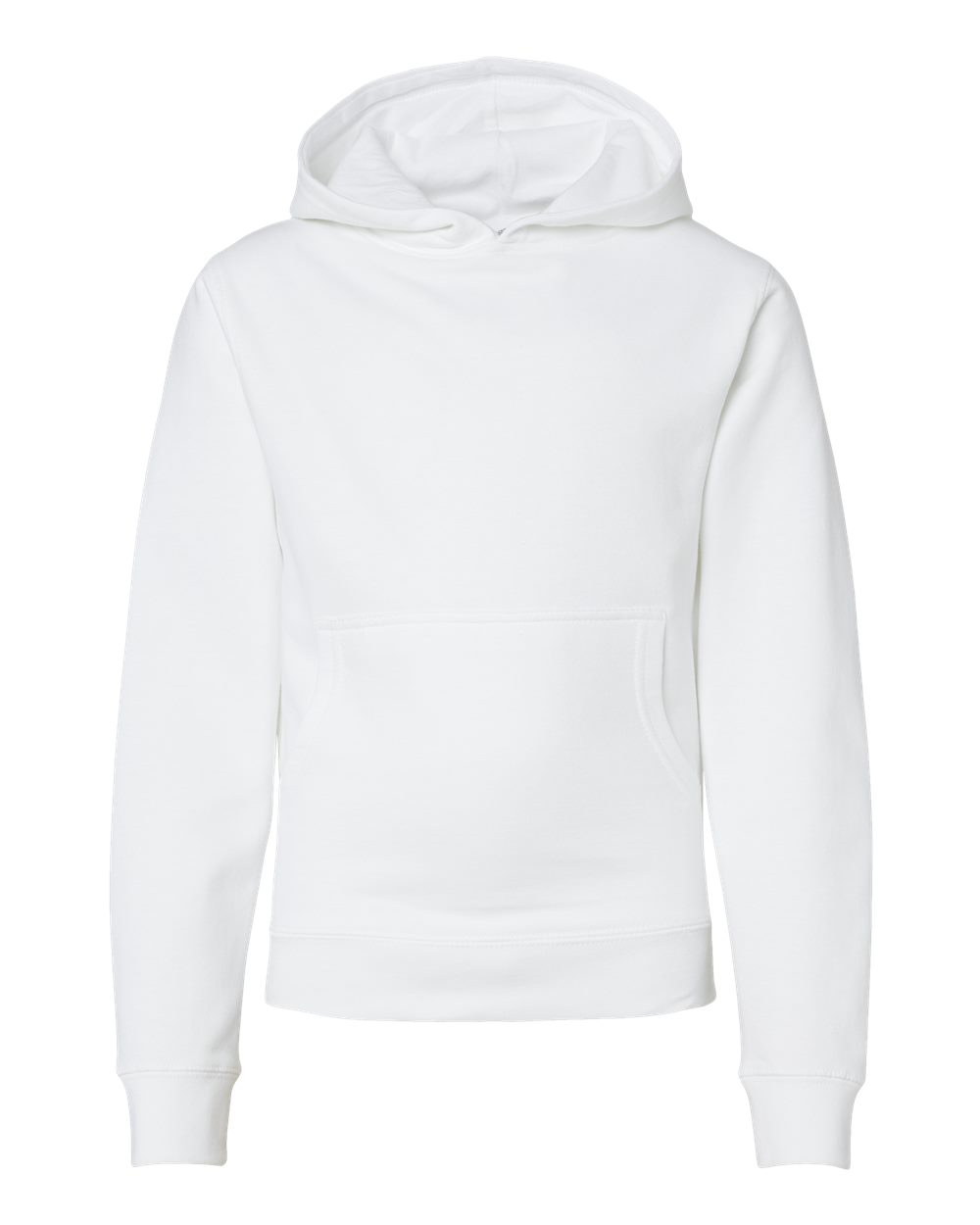 Independent Trading Co. Youth Midweight Hooded Sweatshirt SS4001Y in White
