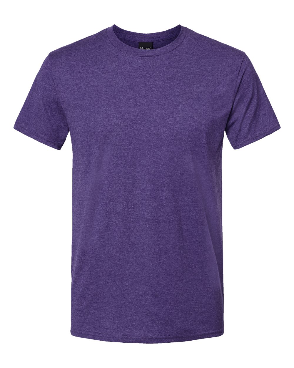 Hanes 4980 Perfect-T Ringspun T-Shirt in Grape Smash Heather
