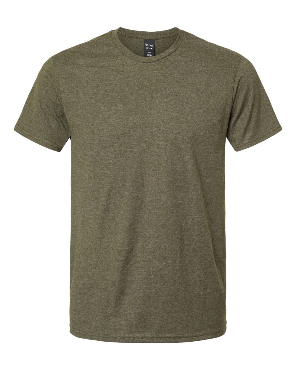 Hanes 4980 Perfect-T Ringspun T-Shirt in Military Green Heather